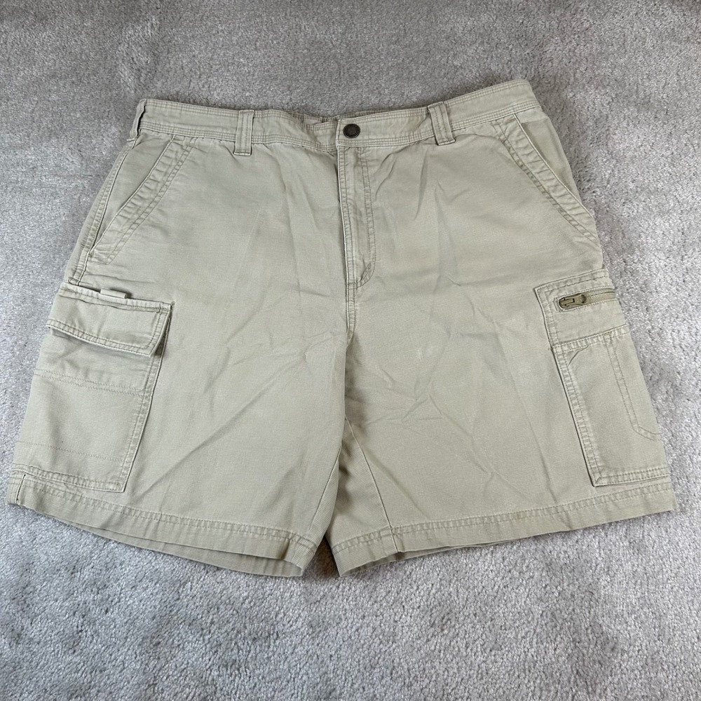 Columbia Cargo Shorts Mens 38 Tan X.C.O. Ripstop Cotton Outdoor Hiking Utility